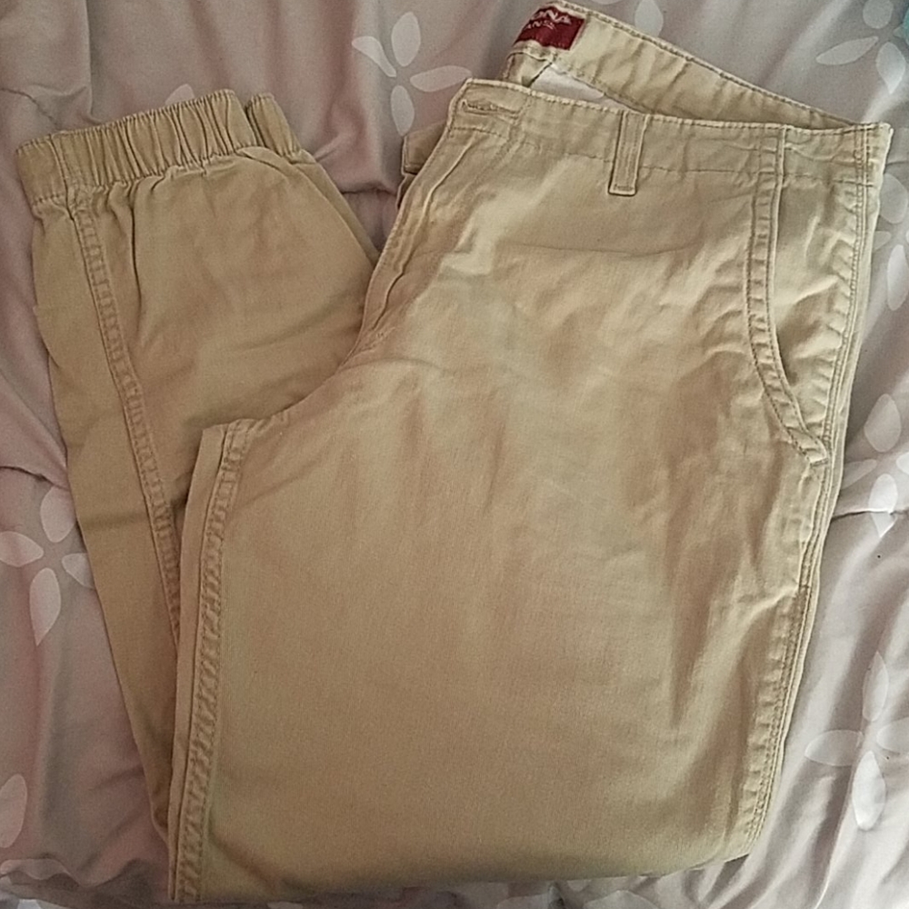 Khaki joggers